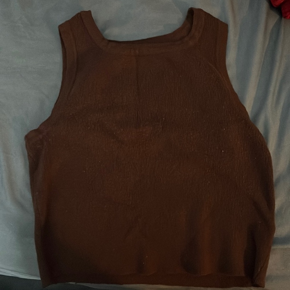 Brown crop top from pacsun. Color: brown. Size small.